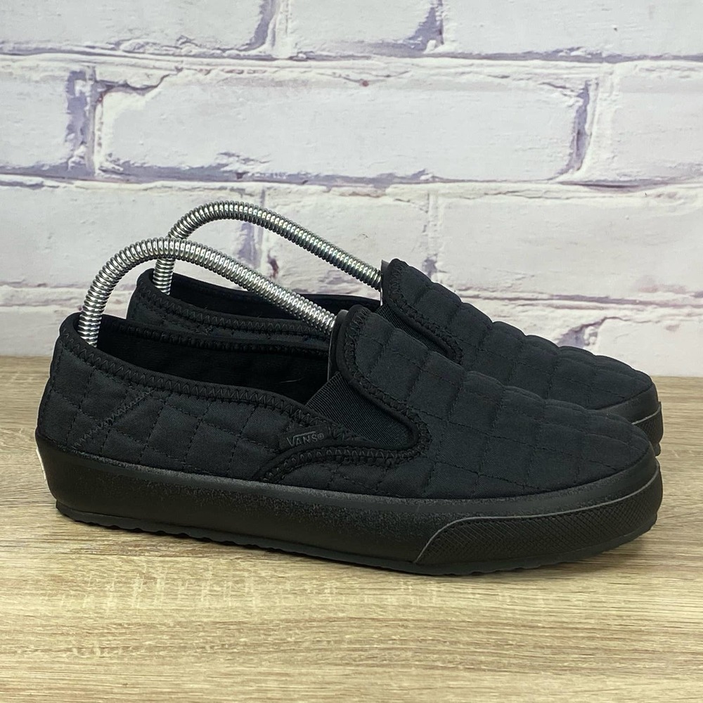 Vans Slip-Er 2 Black Slip On Shoes Men's 6 Women's 7.5 UltraCush Slipper Sneaker
